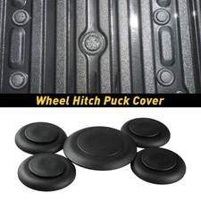 For 11 thru 23 Super Duty Ford 5th Wheel Hitch Puck Cover Plug Trim Ring Kit