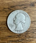 1954 D Silver HIGHER GRADE VF+ Washington Quarter Free Shipping
