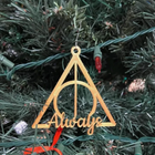 5 Pcs Always Deathly Hallows Christmas Tree Ornament Plastic Xmas Decor