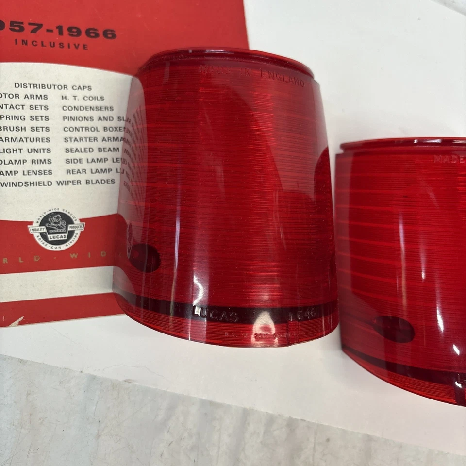 Объектив заднего/стоп-лампы MG Magnette MK III & MK IV Riley 4/68 4/72 новый из старых запасов Pr Lucas L464 - Изображение 2 из 4