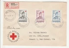 Finland 'Registered FDC' Scott # B114-16 "Helsinki 4.III.52" Posted to: U.S.A.