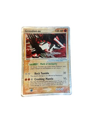Groudon ex 93/101 Hidden Legends Holo Rare Pokemon TCG Nintendo