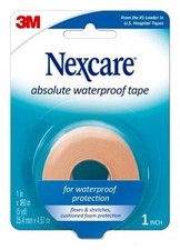 Nexcare Absolute Waterproof First Aid Tape 731, 1 in x 180 in -6EA