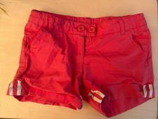 Jacadi Paris Kid's Red Zip  Elastic Waist Mini Shorts Size 2A