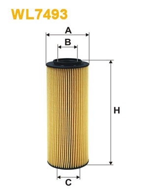 Filtro dell'olio referenza WL7134 numero semplificato 215