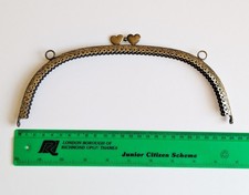 Large, round, bag purse metal frame clasp