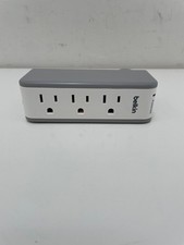 Belkin Surge Protector Rotating Wall Mount 3 AC Multi Outlets  2 USB Ports