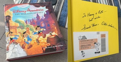 1981 1ST ED DISNEY Illusion of Life BOOK Signed by Frank Thomas