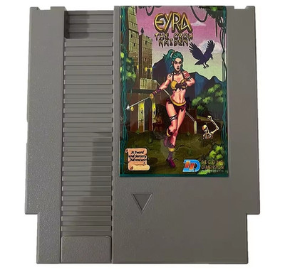 Second Dimension Eyra The Crow Maiden Nintendo NES Game Cartridge