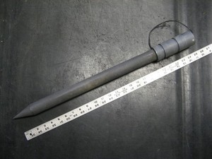 GRAPHITE GROUNDING ROD 2ft x 1 1/8 in.  w Lead Wire electrode ground CARBON ARC