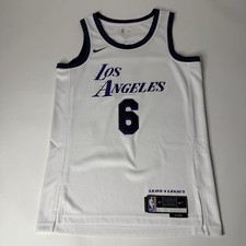 Nike LeBron James 6 LA Lakers 2022/23 City Edition Swingman Jersey Mens S NWOT