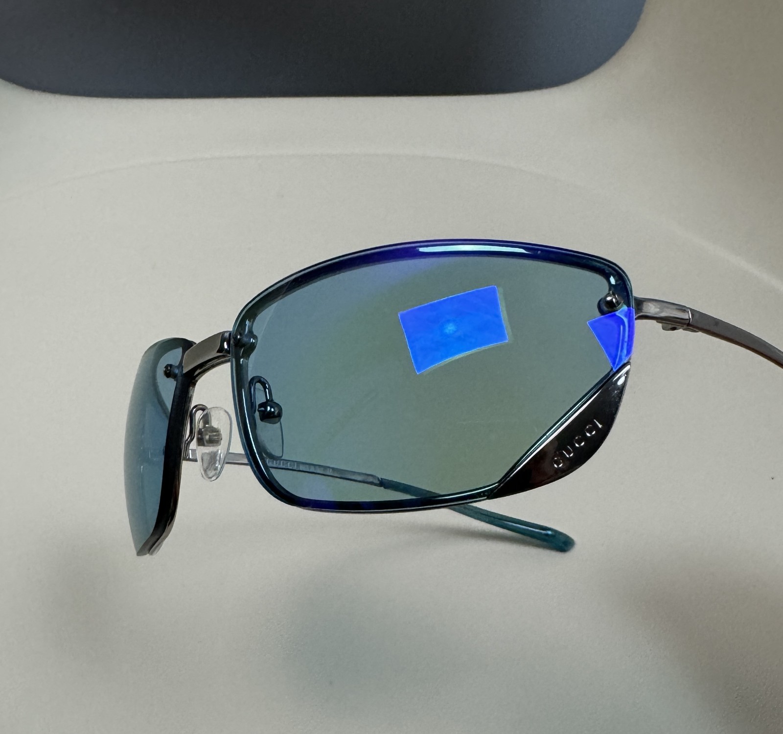 Retro Vintage Gucci Sunglasses GG1691/S Blue Unisex Made In Italy thumbnail 8