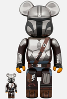 Be@Rbrick The Mandalorian Chrome Version (100%+400%) - OVP NEU