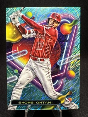 2023 Topps Cosmic Chrome Shohei Ohtani #91 Aqua Equinox Refractor /199