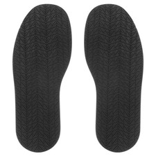 1Pair Shoe Bottom Full Sole Replacement 3.7mm Thickness Rubber Repair Black