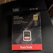 SanDisk Extreme PRO 128GB UHS-I/V30/U3/Class 10 SDXC Memory Card