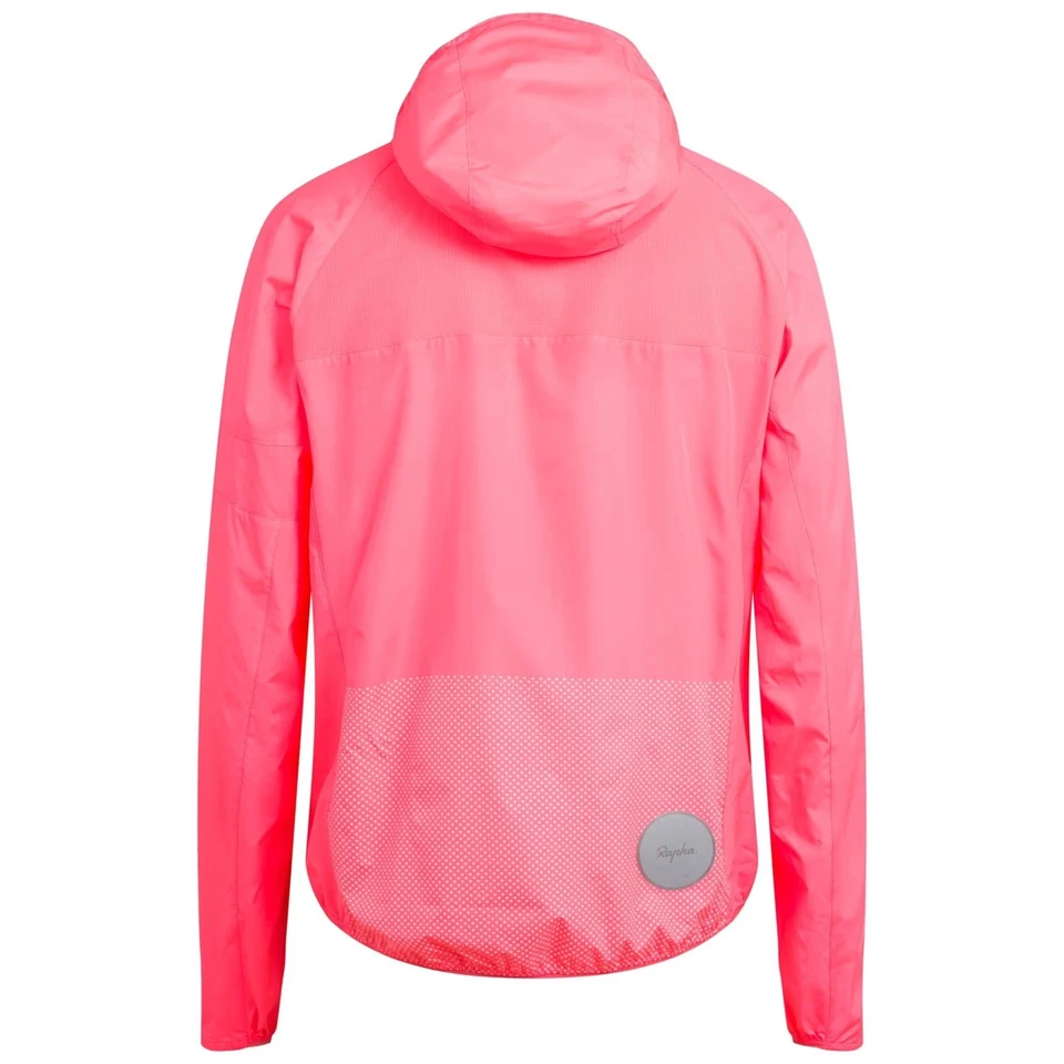 Chaqueta ligera con capucha Rapha Commuter para hombre, talla pequeña, rosa de alta visibilidad, nueva con etiquetas Foto 2 de 2