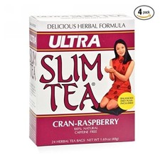 Ultra Slim Tea Cran-Raspberry 24 Bags by Hobe Labs