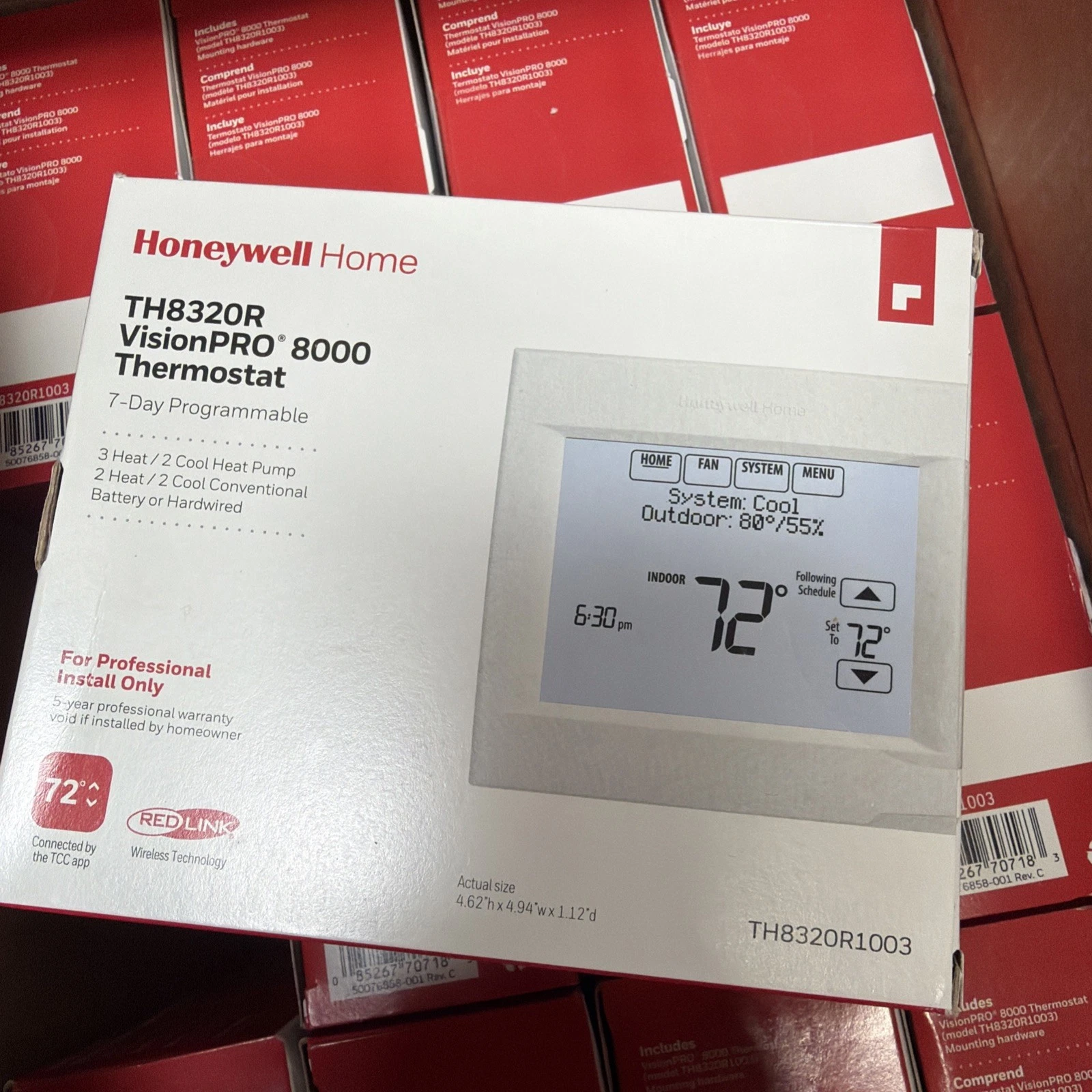 Honeywell TH8320R1003/U Touchscreen Programmable Thermostat
