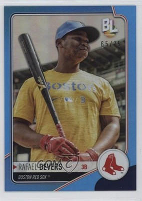 2023 Topps Big League Wrapper Redemption Blue Foil 65/75 Rafael Devers qw7
