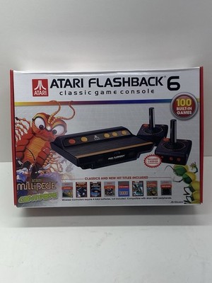 Atari Flashback 6 Classic Game Console 100 Built in Games Opened Box- Tested