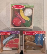 Melissa  Doug Wooden Food Groups Play Sets Ages 2  Protein Grains Produce Sets