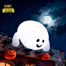 Halloween Inflatable Outdoor Decorations, 4.5Ft Inflatable Cute Ghost Decoration