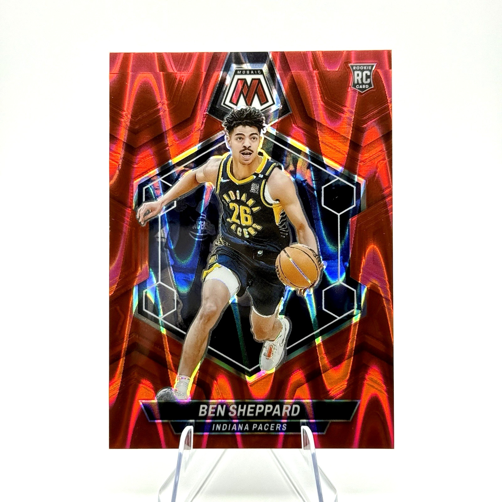 Ben Sheppard (RC) 2023-24 Mosaic Red Seismic Prizm #244 /299 Pacers Rookie 🔥