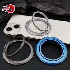 Magnetic Finger Ring Holder for MagSafe iPhone 14 15 Pro Max Mini Phone Stand
