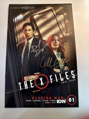 SIGNED D. DUCHOVONY & GILLIAN ANDERSON-X FILES CASE FILES FLORIDA MAN #1 IDW