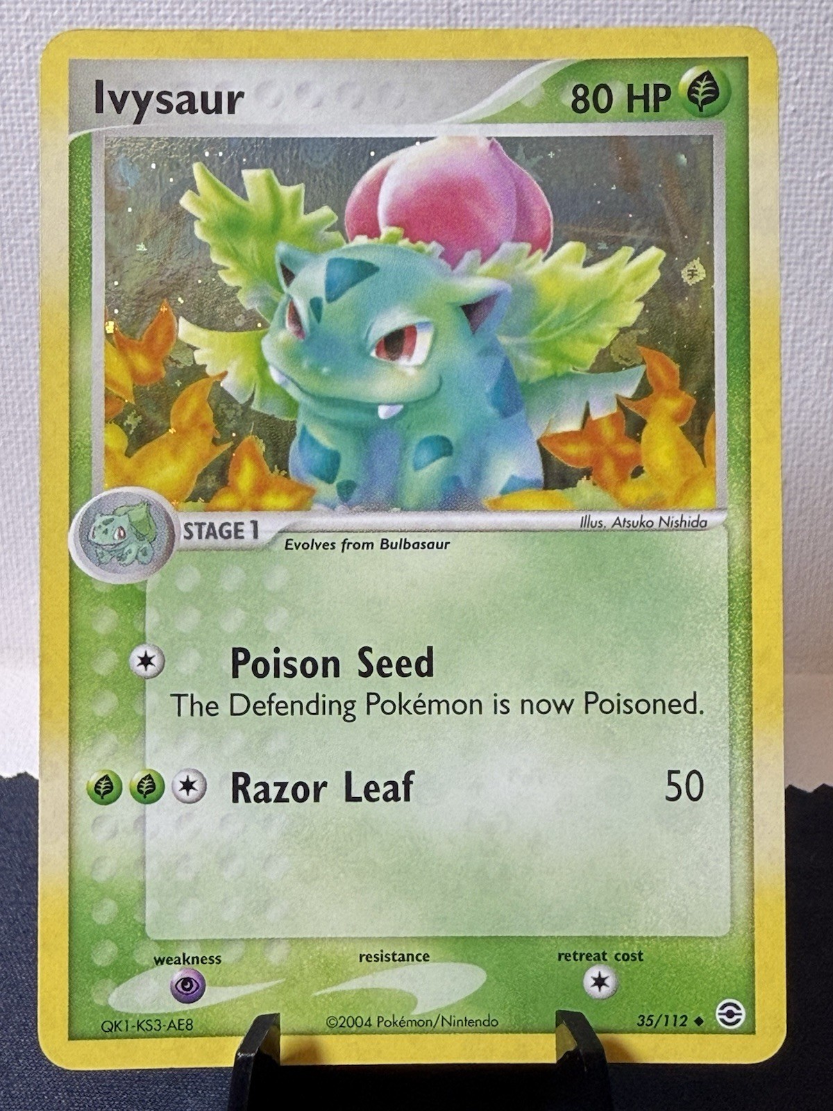 Pokemon TCG: 2004 EX FireRed & LeafGreen Ivysaur 35/112 Reverse Holo NM