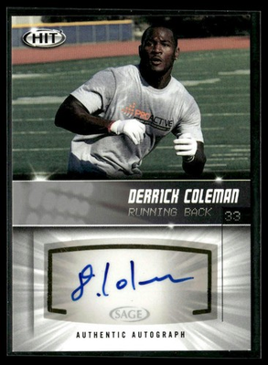 #ad 2012 SAGE HIT Derrick Coleman Autographs Silver Auto #A33 UCLA Bruins $1.99