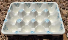 Farval Egg Tray Platter Portugal Ceramic Hand Painted Dinnerware - MINT