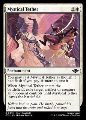 Mystical Tether Foil (019) Outlaws of Thunder Junction OTJ MTG Magic
