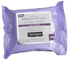 Neutrogena Makeup Remover Night Calming Cleansing Towelettes, Disposable...