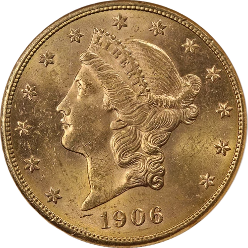 1906-S Liberty Gold $20 NGC MS63 Superb Eye Appeal Strong Strike