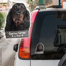 Gordon Setter a bordo adesivo auto cane 10 cm o 20 cm | Adesivo per cani 0985