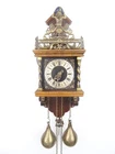 Zaanse Vintage Antique Warmink Dutch Wall Clock 8 day (Hermle WUBA Friesian Era)