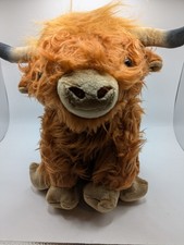 28cm Highland Cow Plush Doll Baby Stuffed Animal Soft Toys Scottish Cow New-USA