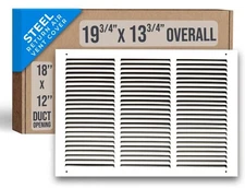 Fits 18x12 Duct Opening | Steel Return Air Grille by Handua | Vent Cover...