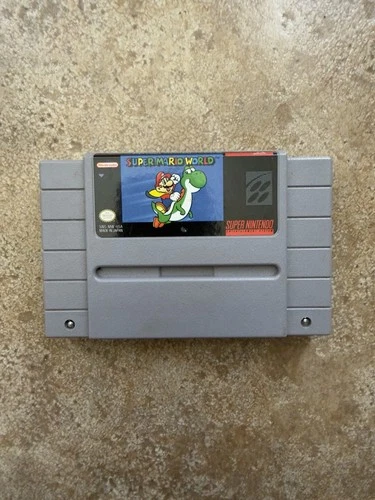 Super Mario World Super Nintendo 1991 Cartridge Only Tested SNES Video Games VTG