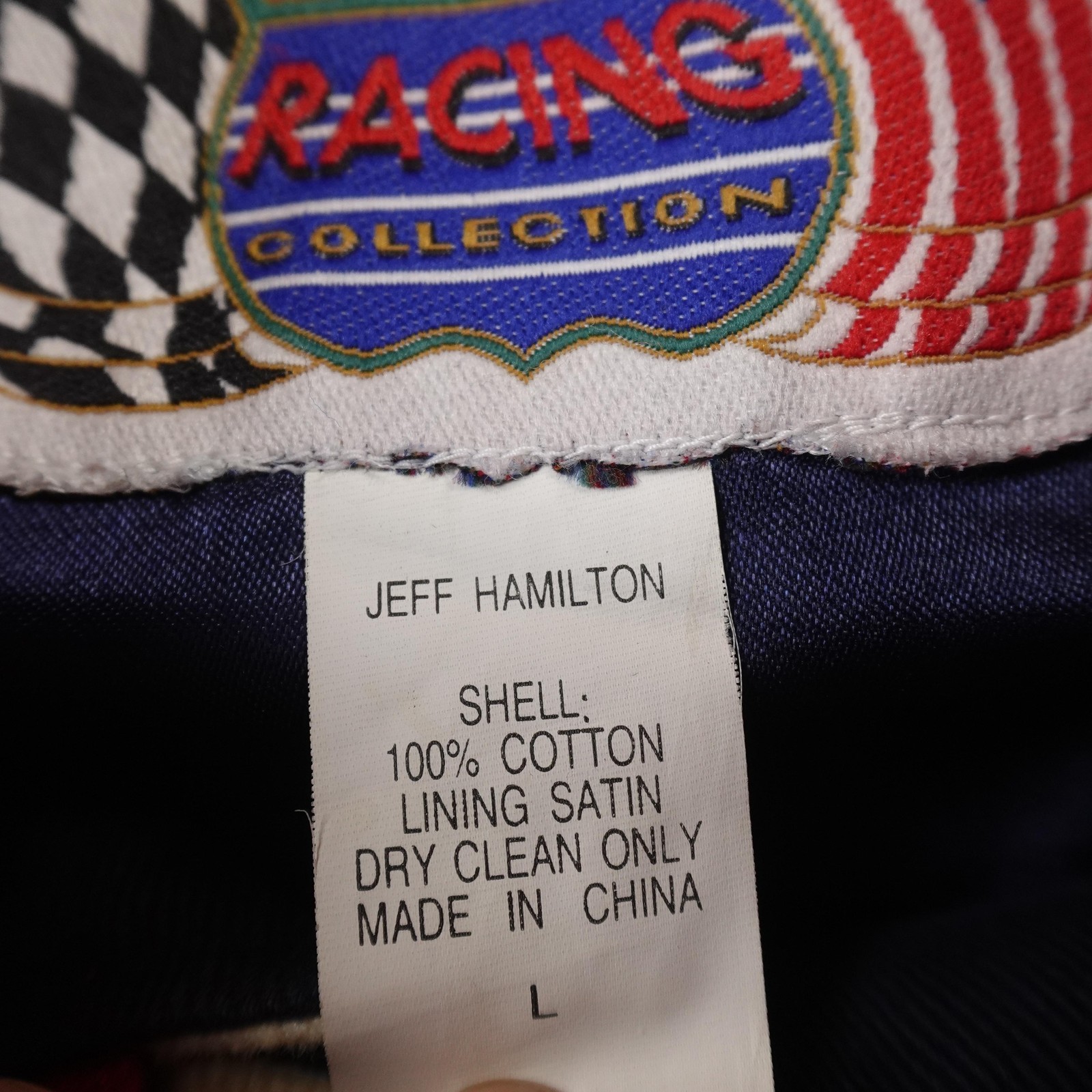 VTG Mark Martin Jacket Mens L Jeff Hamilton NASCAR Valvoline Racing Car 6 90s