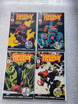Hellboy Seed Of Destruction (1994) #1 -4 Complete Set Mignola Dark Horse Sapien