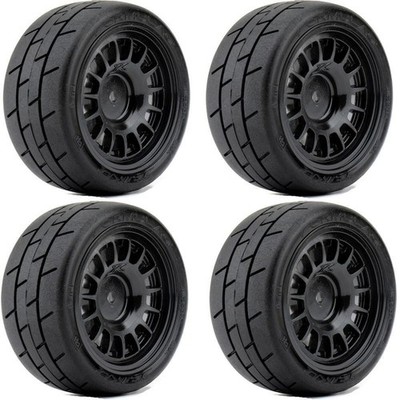 Powerhobby 1/10 Rally Car Formula Mounted Tires / Claw Wheels (4) HPI RS4