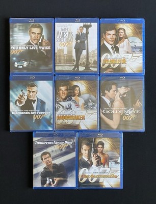 James Bond 007 Lot Of 8 Brand New Sealed Blu Rays Connery Brosnan GoldenEye