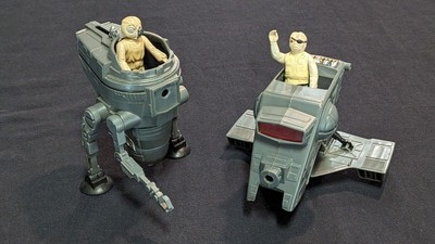 Kenner Star Wars Mini-rigs CAP-2 & INT-4 + Zuckuss & Prune Face