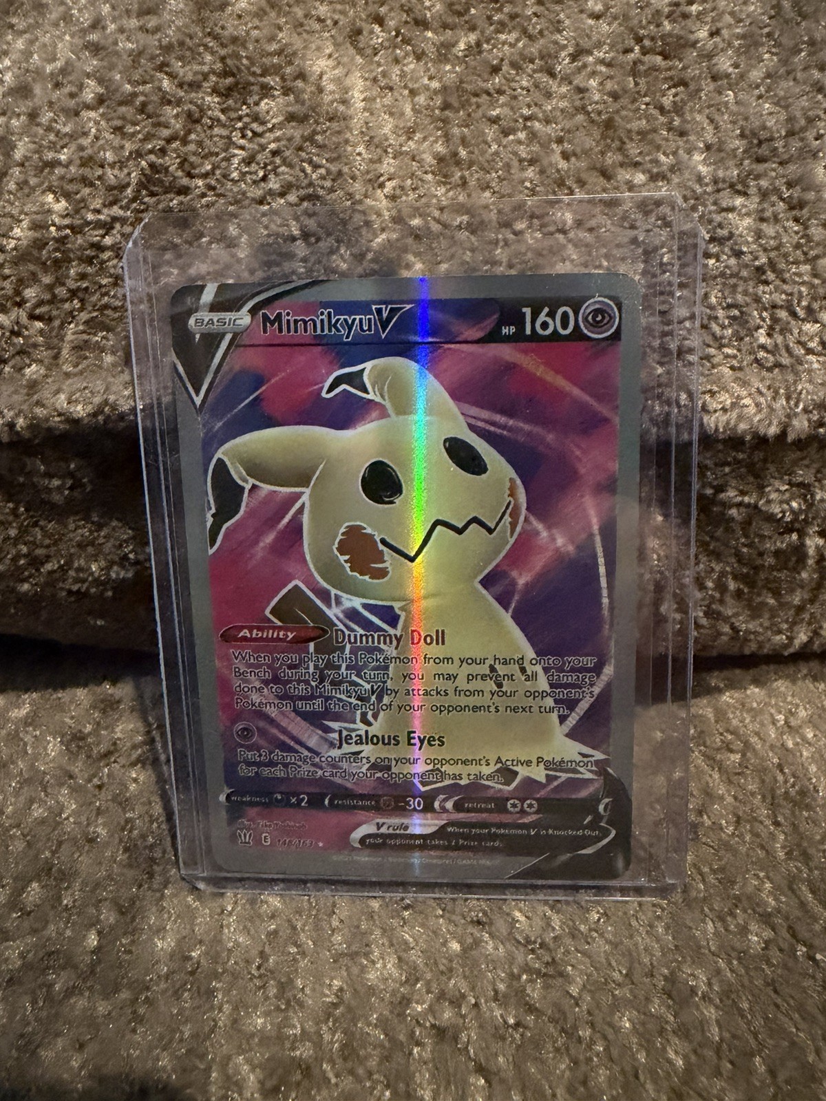 Mimikyu V Full Art Ultra Rare 148/163 Battle Styles Sword & Shield