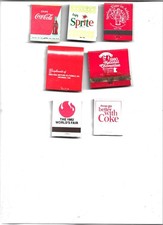 COCA-COLA  MATCH BOOKS 7 DIFFERENT ALL FULL  NEAR MINT