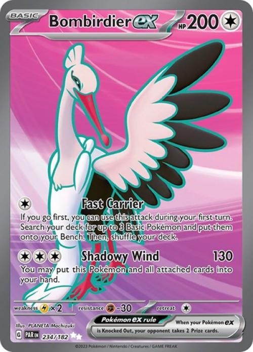 Pokemon Bombirdier ex - 234 NM 1st Edition Normal
