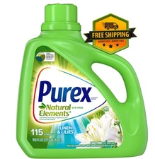 Purex Natural Elements Detergent, Linen & Lilies, 150 oz, 115 Loads